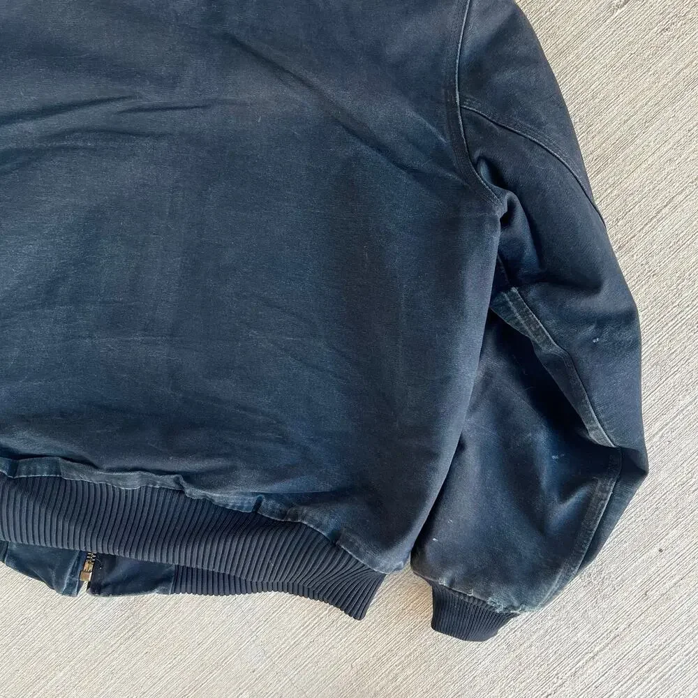 Carhartt J140 black hooded work wear jacket
